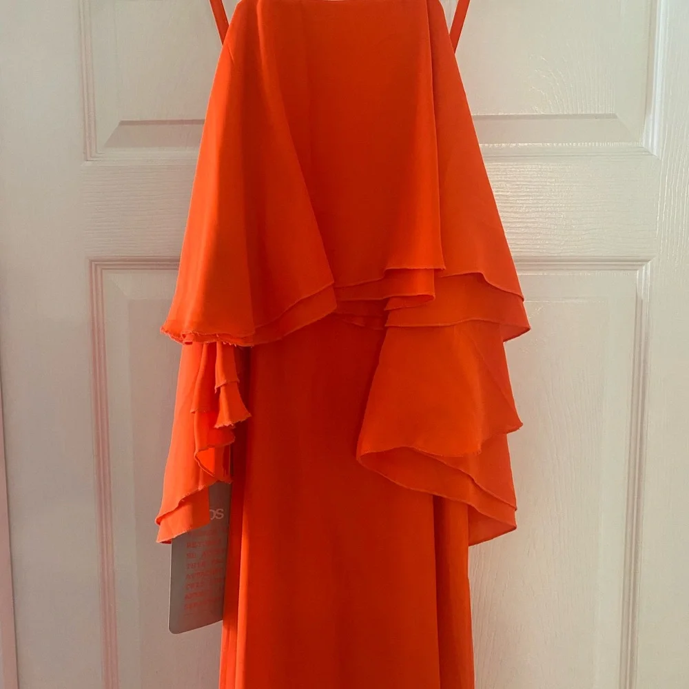 ASOS Ruffle Waterfall Soft Maxi Dress - Picture 2 of 5
